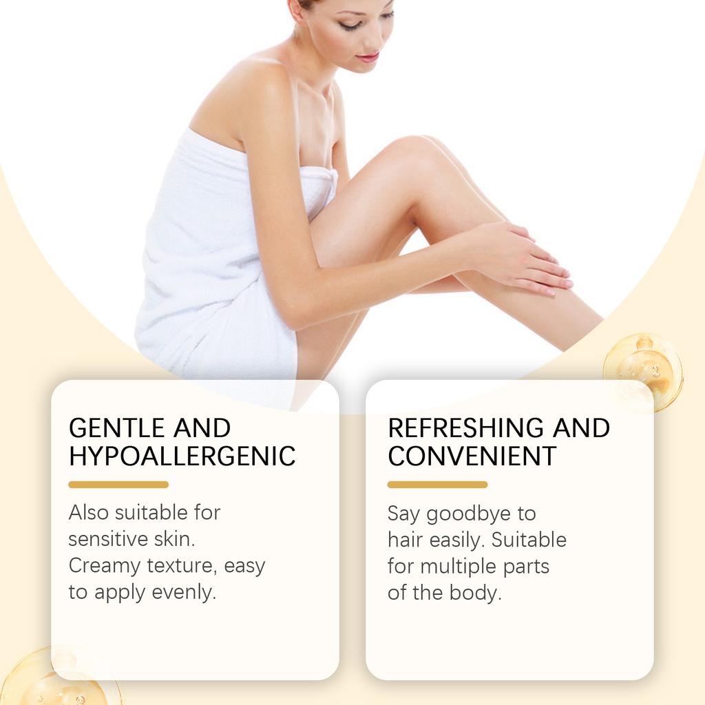 Gentle Hair Removal Cream , Soothing Hair Removal Cream , Moisturizing And Non-irritating , Suitable For All Skin Types ,60g