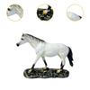Horse Statue Desk Ornaments Sculpture Decor for Year Party Holiday white