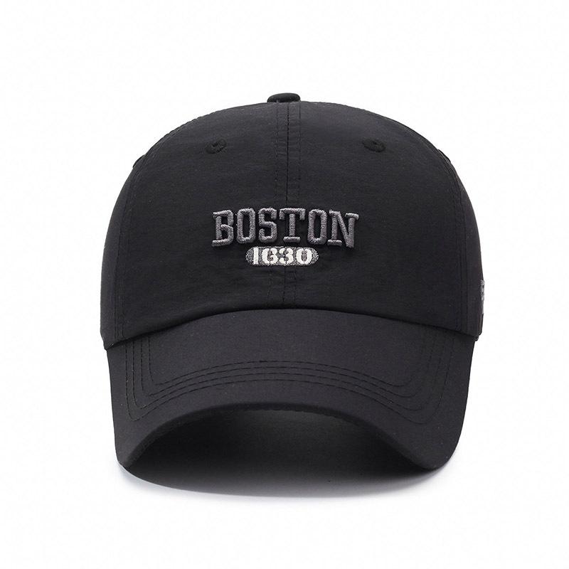 Embroidered Letter Hat Sunscreen Hat Men's Summer Sun Hat Breathable Cap Quick-Drying Baseball Cap