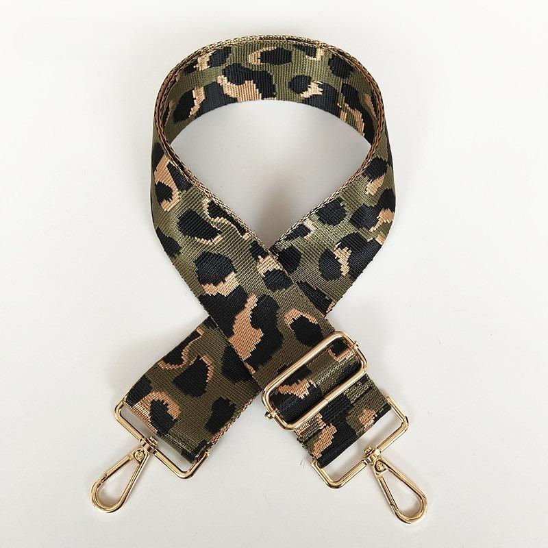Bag Accessories Women's Bag Wide Shoulder Strap Nylon Leopard Print Single Shoulder Oblique Span Burden Reduction Backpack Strap