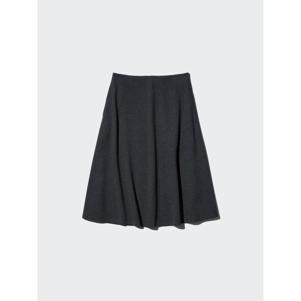 Uniqlo Brushed Jersey Midi Flare Skirt