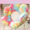 Ins Colorful Plush Flower Cushion Soft Decorative Pillow For Office Comfort And Support