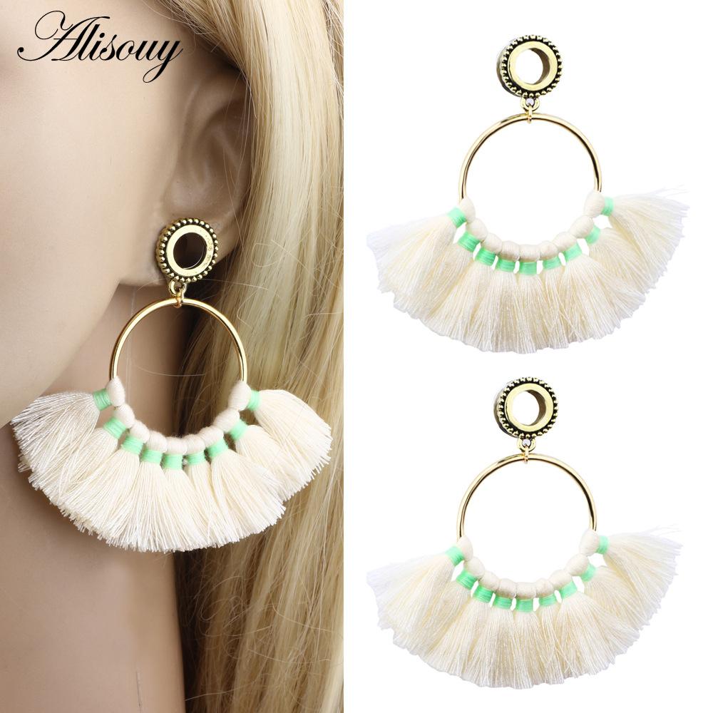 Koop Alisouy 2PCS Stainless Steel Ear Plugs Screw Back Ear Flesh