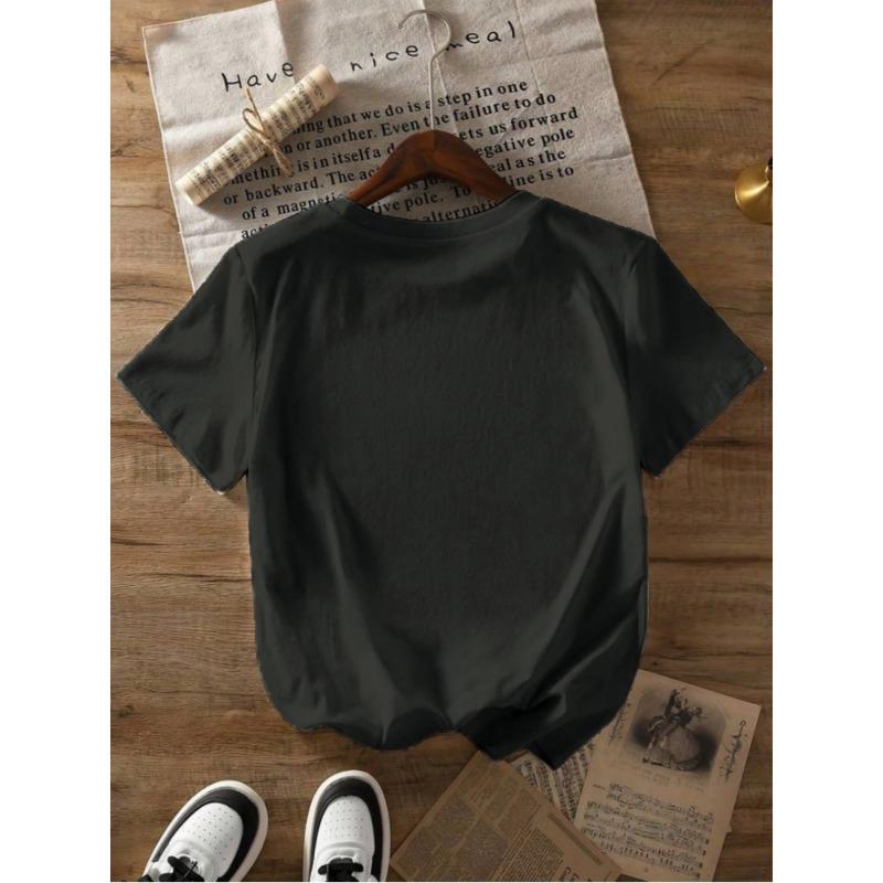 European sizes  Boys' Game Controller Graffiti Print T-Shirt, Black Crew Neck Short Sleeve, Cool Gaming Style Top