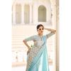 Party Look Party Wear Bollywood Saree Indian Women Ready To Wear Sari Blouse