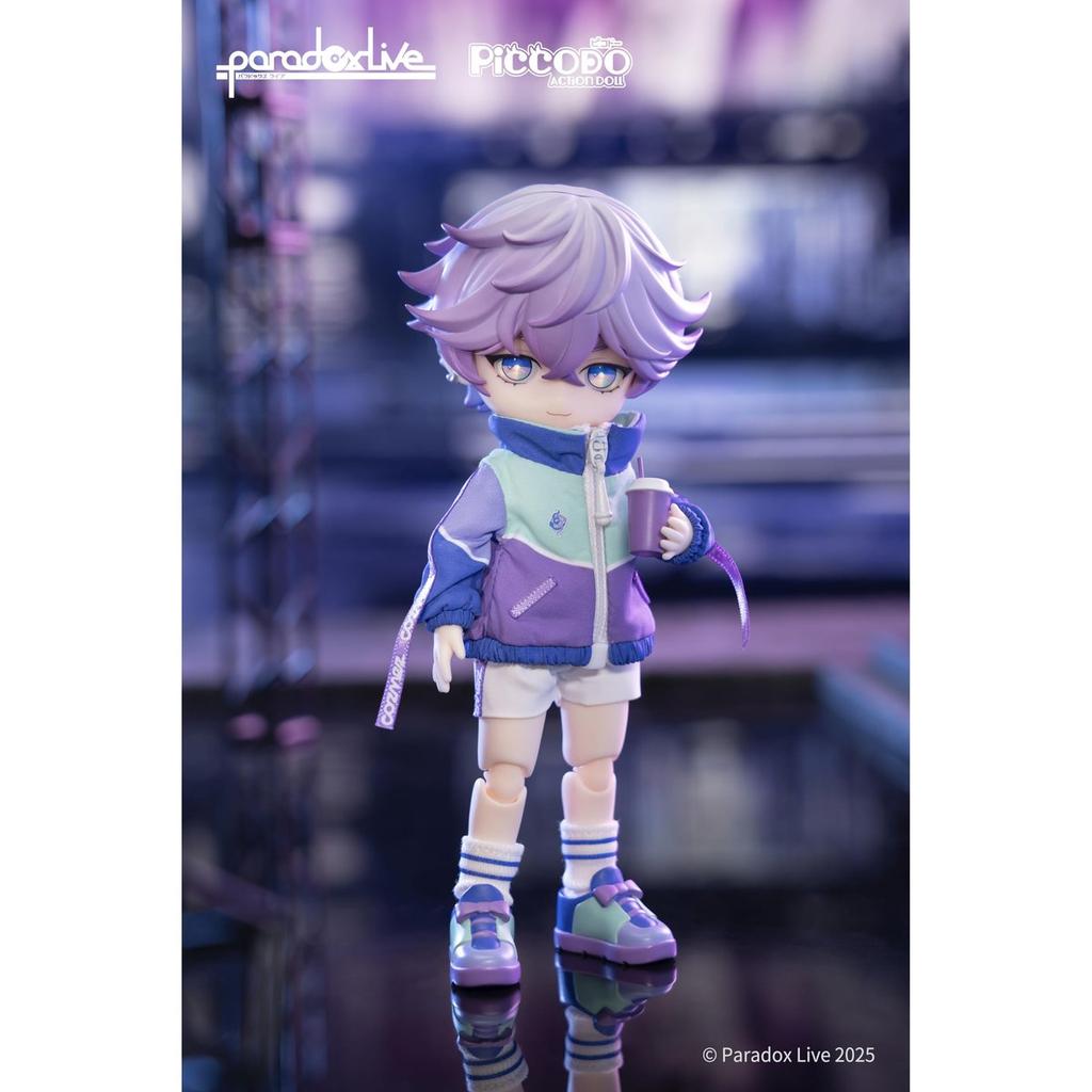 GENESIS PICCODO Paradox Live Nayuta Yatonogami Chibi Action Doll Figure, 15cm Collectible Anime Toy with Interchangeable Parts and Clothes