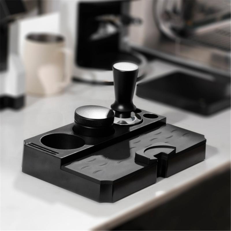 Coffee Tamper Station Plastic Coffee Tool Holder Coffee Tamper Station ABS Texture Present for Coffee Enthusiasts