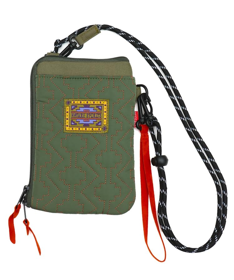 

Quilted smartphone shoulder pouch for can be used while in ZNWCBB7001 [Titicaca] women, wallet, crossbody, multi-shoulder, FREE, khaki,