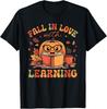 Fall In Love With Learning Autum Thanksgiving Teacher Kids T-Shir Unisex T-Shirt