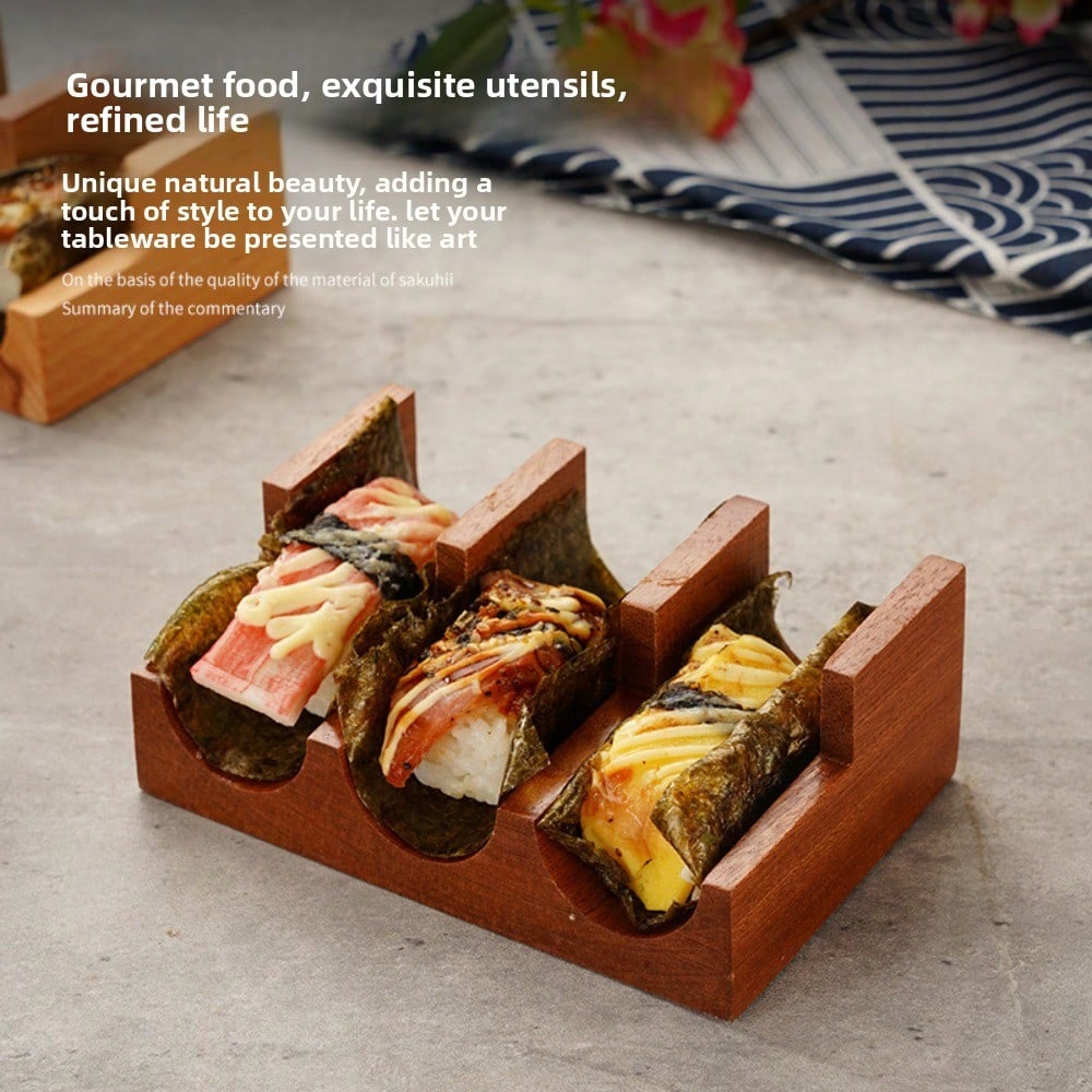 Sushi Holzständer Handständer Teller Kreatives Geschirr Französische Westliche Speiseteller Japanische Sushi Untertasse