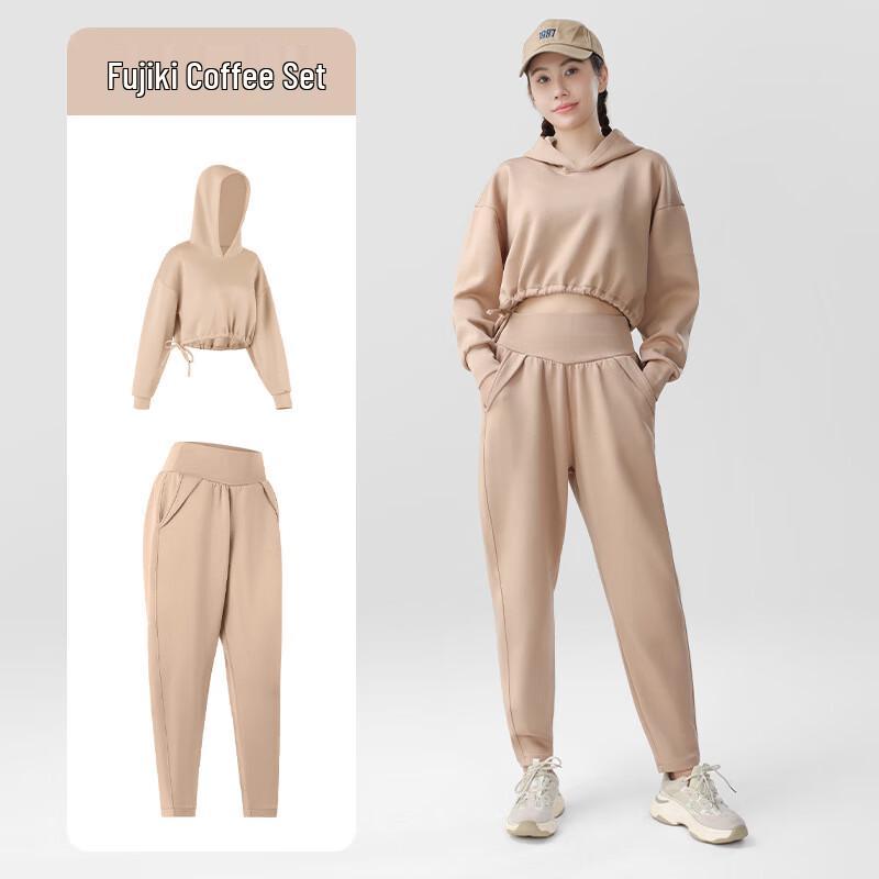 

Junbie Women s Loose Fit Sports Hoodie & Sweatpants Set L/XL