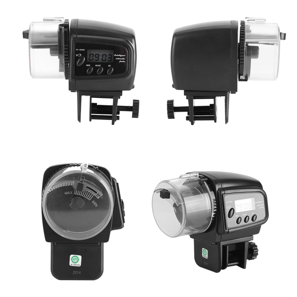 Digitaler LCD Elektronischer Fischfutterautomat Spender Timer Automatische Aquarium Tank Futter Fütterungsmaschine