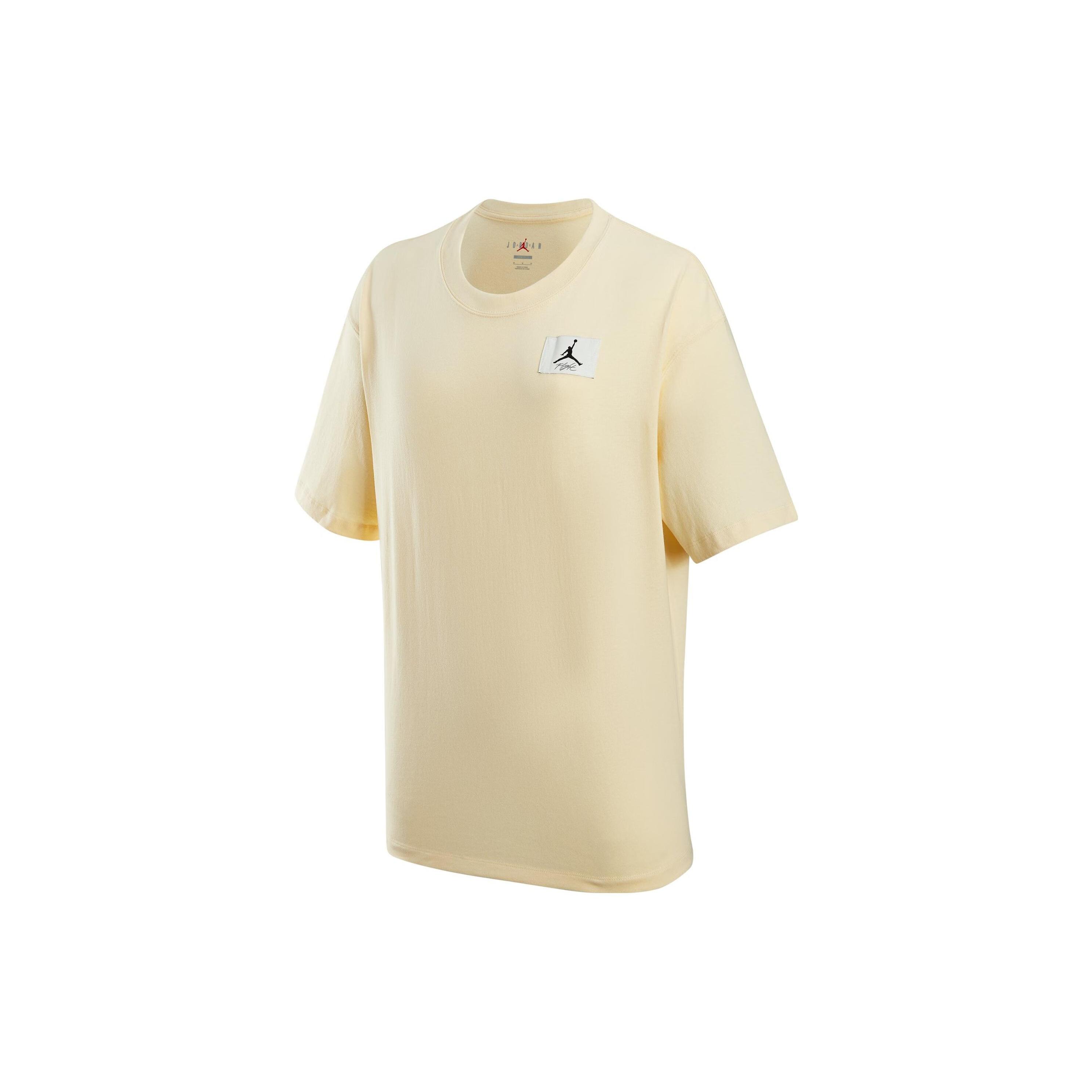 (WMNS) Air Jordan Small Logo T-Shirts Cream Women s FV1133-118 XXL