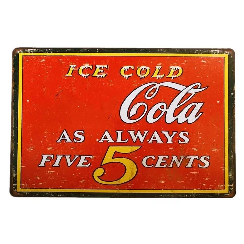 Vintage Cola UP Drink Poster Metal Tin Signs Plaque Drinks Retro Art Posters for Kitchen Bar Pub Club Home Workshop Wall Decor