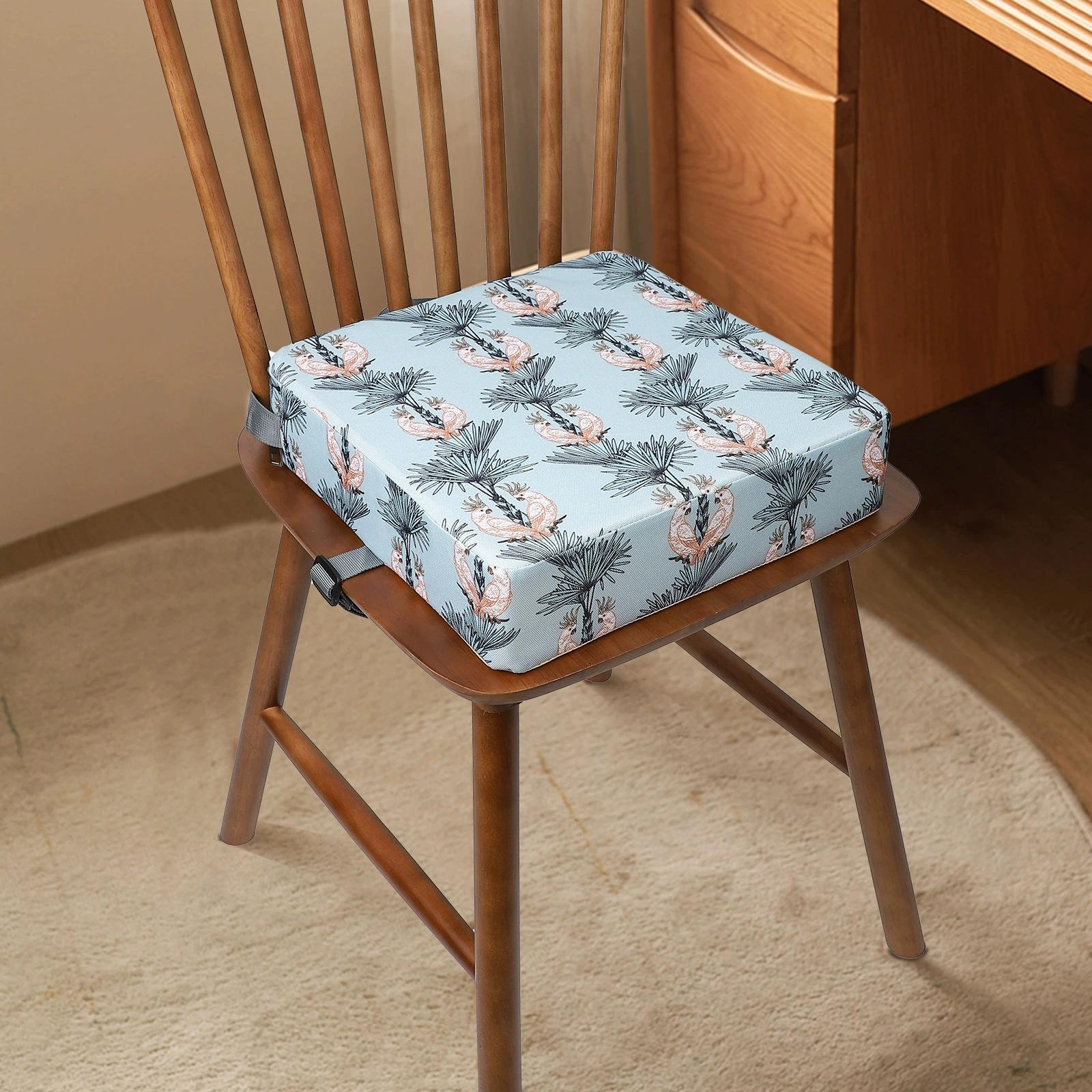 

1Pcs Portable High Chair Increasing Seat Cushion for Travel Dining Seat Pad for Kids Baby Infant Washable Thick Chair Seat Pads 32x32x8cm