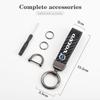 Car  Carbon Leather Keychain Car Logo Key Ring Accessories For Volvo XC90 XC60 V50 S60 V70 V60 V40 S90 Olestar AWD XC40 S80 T6 V