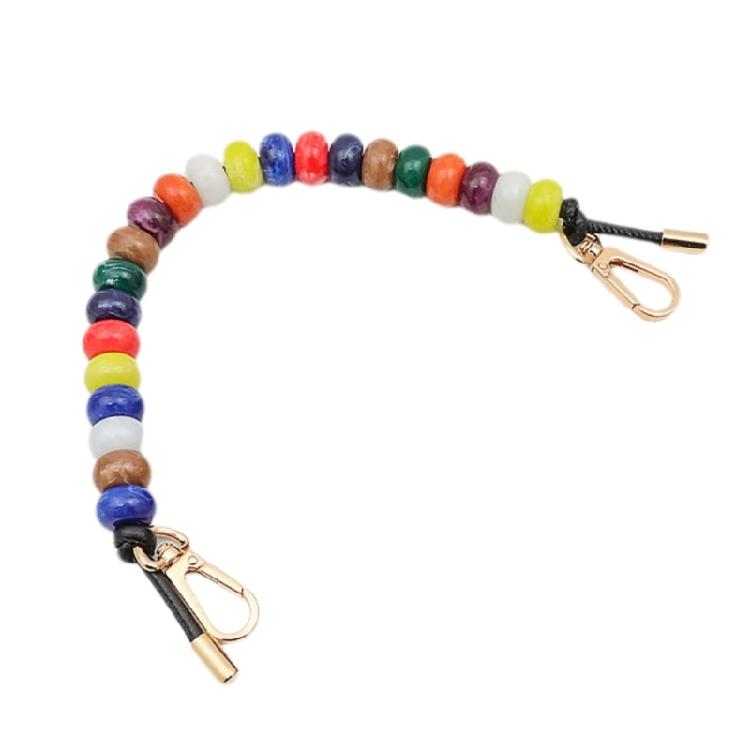 Creative Resin Handbag Chain Colorful Accessory for Unique Bag Decoration Beaded Handbag Accessory