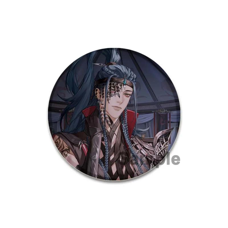 32/44/58mm Handmade Tinplate Plastic Badge Ashes of The Kingdom Brooches for Collar Clothes Backpack Jewelry Fans Gifts Card Games