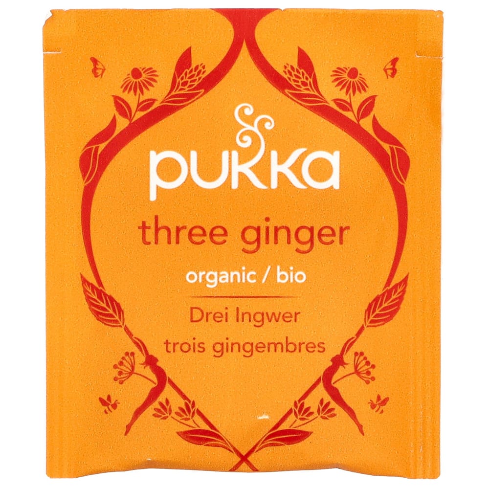 IHerb Pukka Tè alle Erbe Tre Zenzero, Senza Caffeina, 20 Bustine, 36g (1,27 oz)