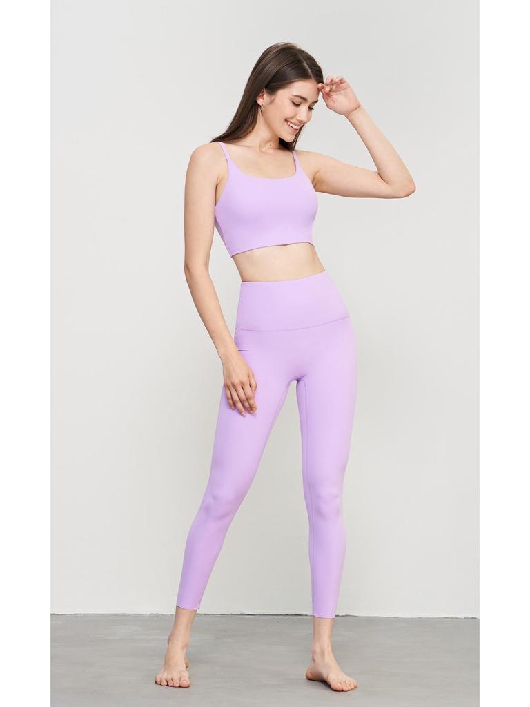 NULS Double-Sided Brocade Women's Sports Bra - Padded Naked Feel Vest for Yoga & Running Fitness