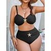 2026 Plus Size  Women High Waist Bikini Swimsuits, Women's Swimwear & Clothing