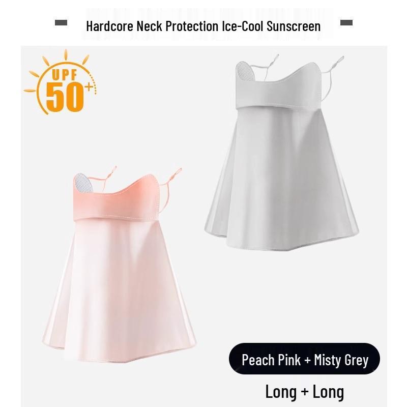 2025 Women's Full Face UV Protection Cycling Sunscreen Mask with Windproof Neck and Sunshade Veil