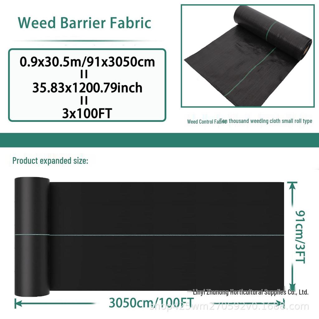 Black PP Weed Barrier Cloth: Breathable, Water-Permeable Ground Cover for Orchards and Gardens