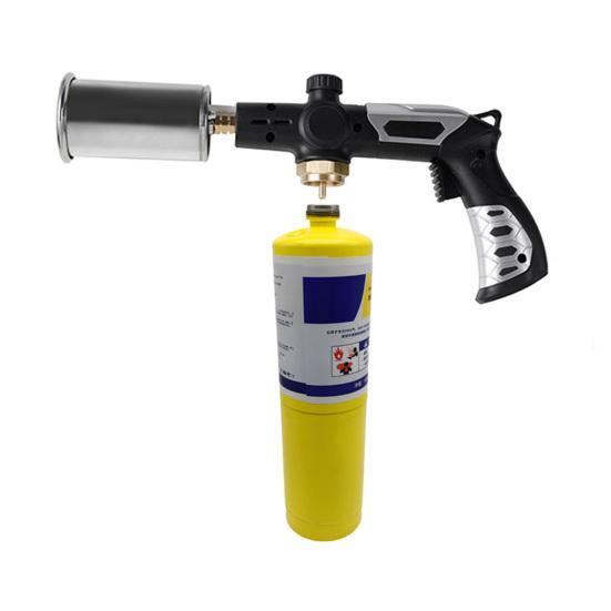 Outdoor Propane Torch Adjustable Flame Torch Safety Lock Igniter for BBQ Charcoal & Weed Burning (Tank Not Included)