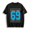 New York Brooklyn No.69 Graphic Casual Short Sleeve T-Shirt Pure Cotton T-shirt