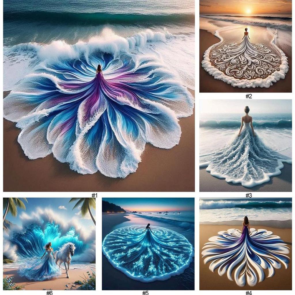 5D DIY plná kulatá vrtačka Diamond Painting Girl Kit Home Decor Art Craft