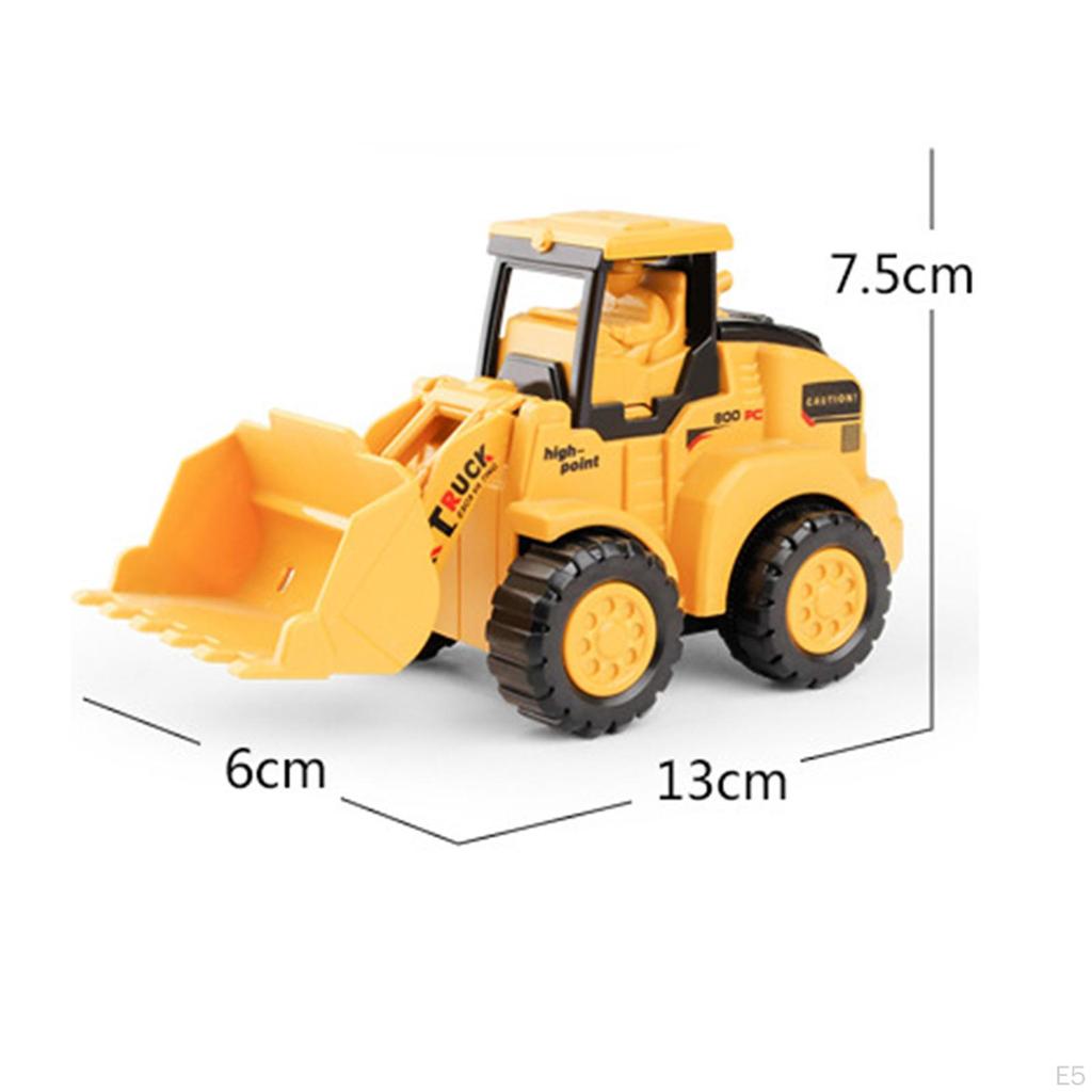 Carrier Vehicle Toy, Diecast Engineering Vehicle, Kids Compact S, Cartoon Construction Vehicles for
