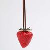 Elegant Versatile Bag Charm 3D Red Resin Fruit Pendant Bag Accessories Strawberry Key Ring  Friends