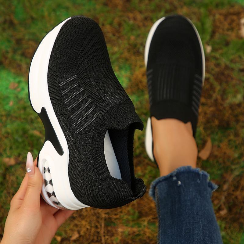 2026 Spring Brand Designer Women's Sneakers  Fashionable Breathable Wedge Heel Shoes Comfortable Shopping Women's Mesh Shoes