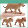 Lebensechte Löwenkönig Waldtier Figur PVC Ornament für Bildungs- und Spielgebrauch