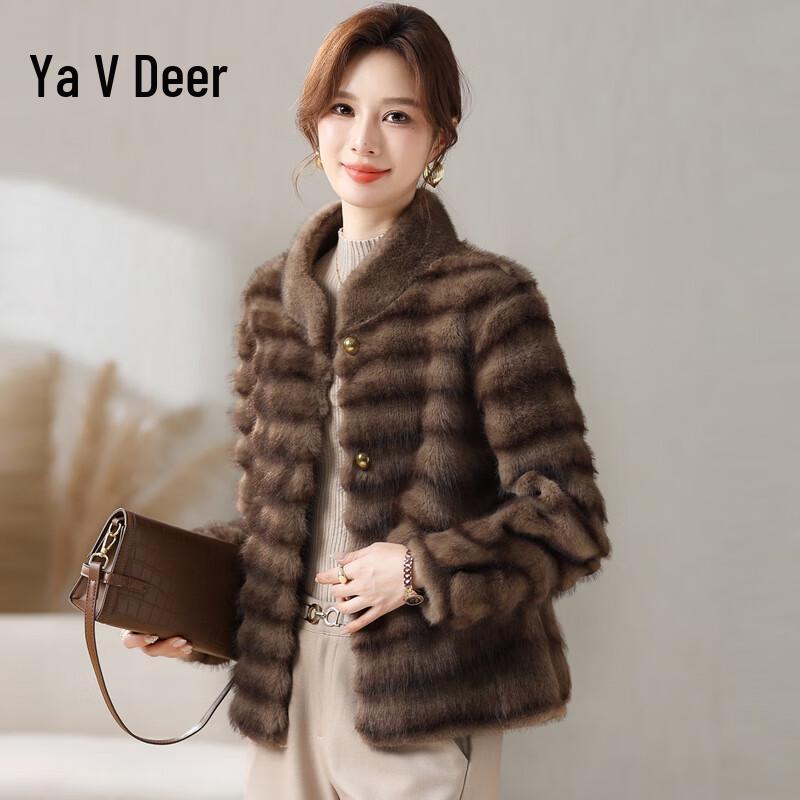 

Элегантное женское зимнее пальто из искусственной норки Yalu M