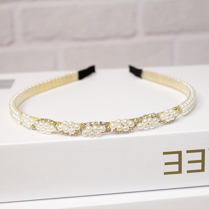 

Жемчужный головной убор, аксессуары для волос, повязка на голову, головной убор ручной работы из бисера, модная заколка для девочек 4