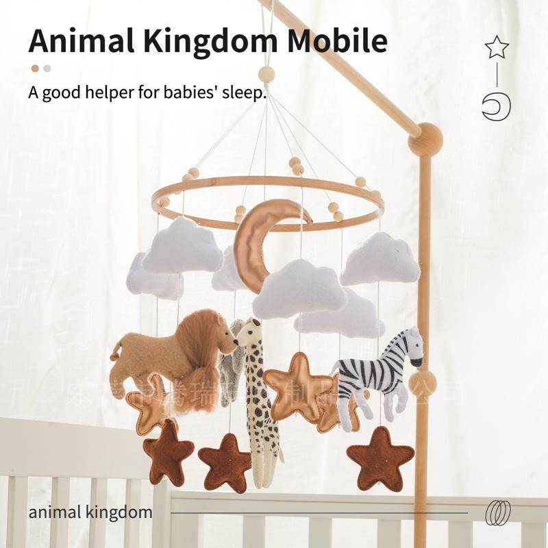 Tierreich Babybett-Mobile - Beruhigender Windspiel-Anhänger für Neugeborene