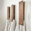 Wäscheklammer Badezimmer Handtuchhalter Wandmontierter Aufbewahrungshaken Kappe Kreativer Holz-Handtuchclip Wandmontierte Badezimmerartikel