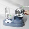 2025 Food Container with Waterer Pet Waterer Feeder 2-in-1 Dog Cat Bowl Water Dispenser Automatic Water Storage Pet Food Feeder