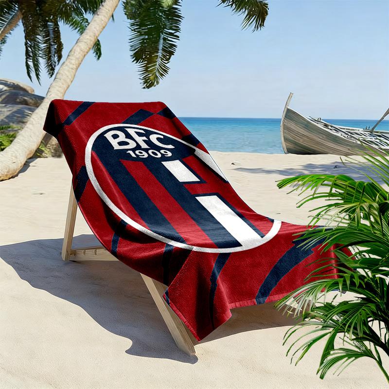 Bologna FC 1909 Strandtuch mit Aufdruck, Großes Weiches Schnelltrocknendes Handtuch für Strand Camping Schwimmen