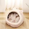 Pet Tent Cave Bed for Cats Small Dogs Self-Warming Cat Tent Bed Cat Hut Comfortable Pet Sleeping Bed Foldable Removable Washable