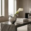 Crinkled Paper Shape Vase Hammered Texture Decorative Open OpenTop Decor for Flower Display
