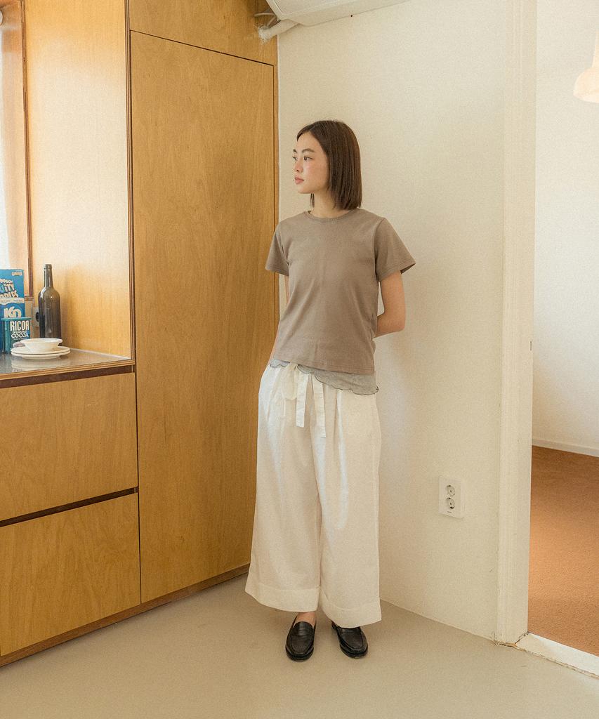 COTTON BELL Daily Fit T-Shirt - Mocha Beige