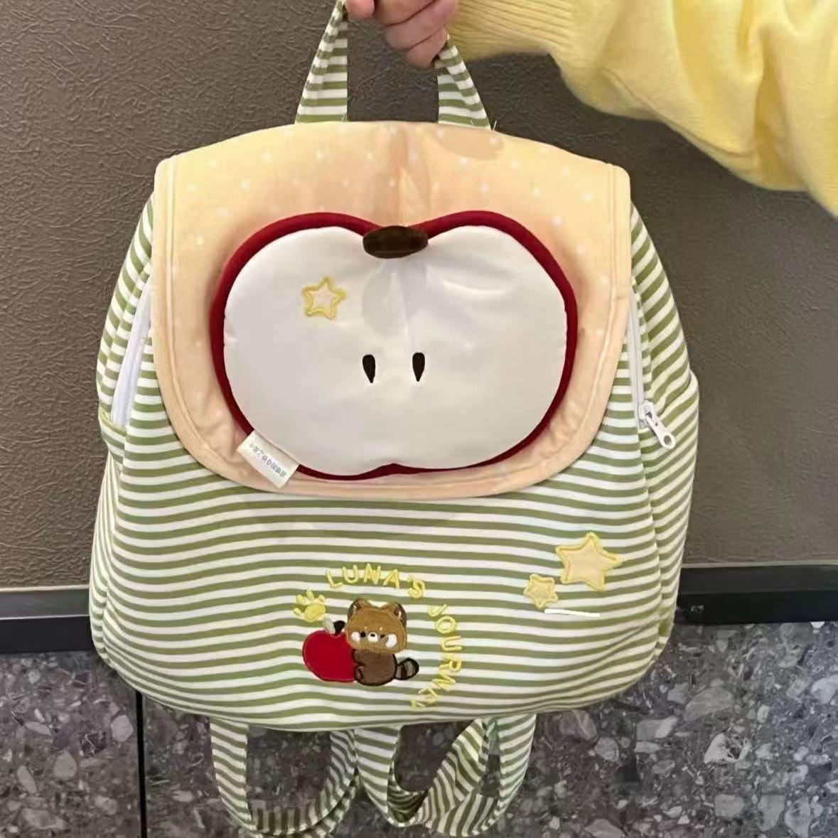 

Корейский ins оригинальный нишевый дизайн цветочный щенок плюшевый рюкзак милый повседневный большой вместимости студенческий школьный рюкзак