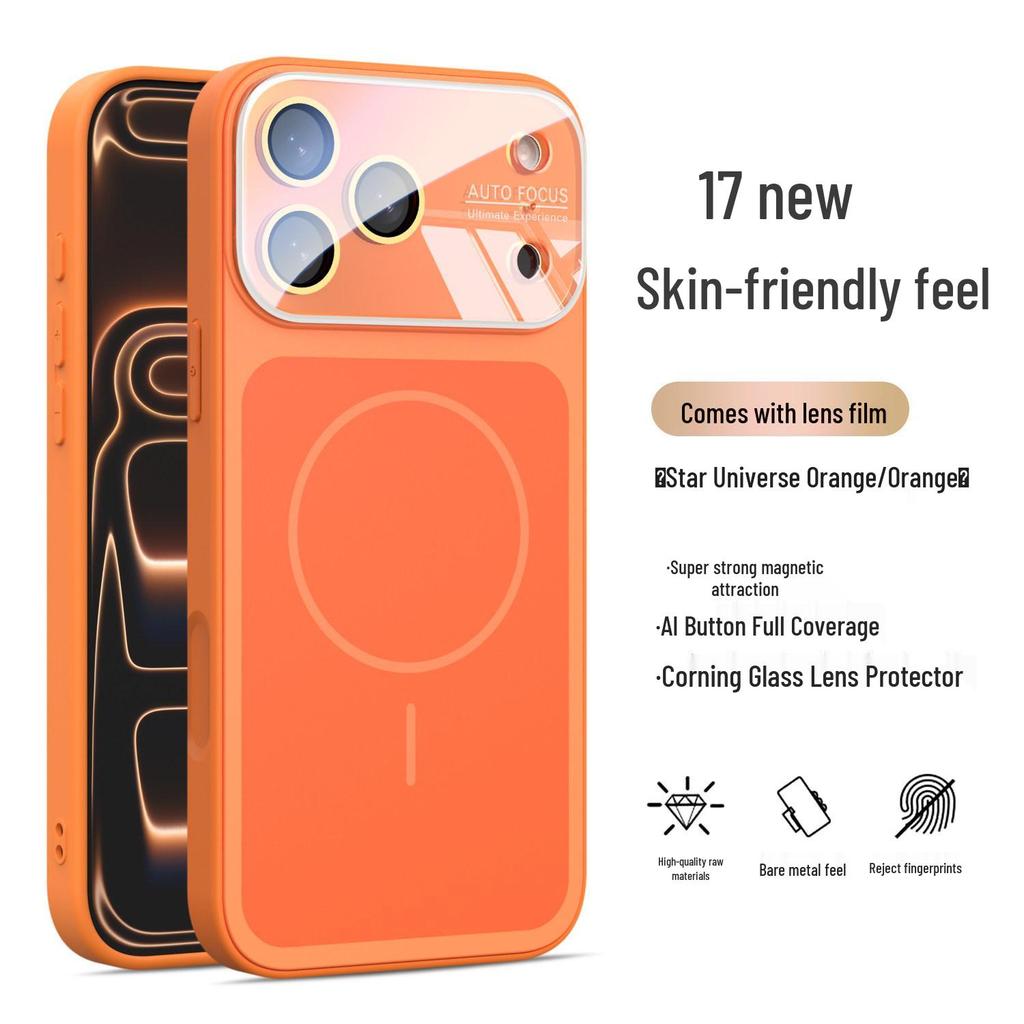 iPhone 17 Pro Max Flüssigsilikon Magnetischer AI-Button Hülle - Apple 16 PM Schutzhülle