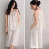 New Pajamas with Chest Pads Women's Summer Suspender Cropped Pants Han Fan Can Wear Outside Loungewear Suit
