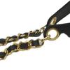 CHANEL No. 5 Black Bicolor Lamb GHardware 2-Way Vanity Shoulder bag blackUsed