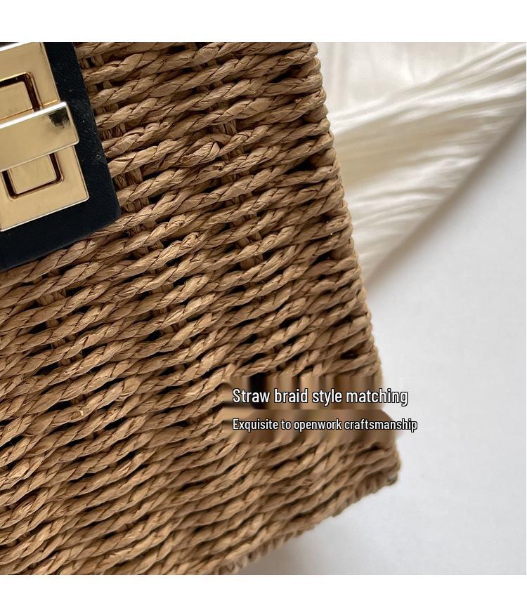 Women's 2024 Spring Retro Rattan Crossbody Bag - Pastoral Mori Girl Style