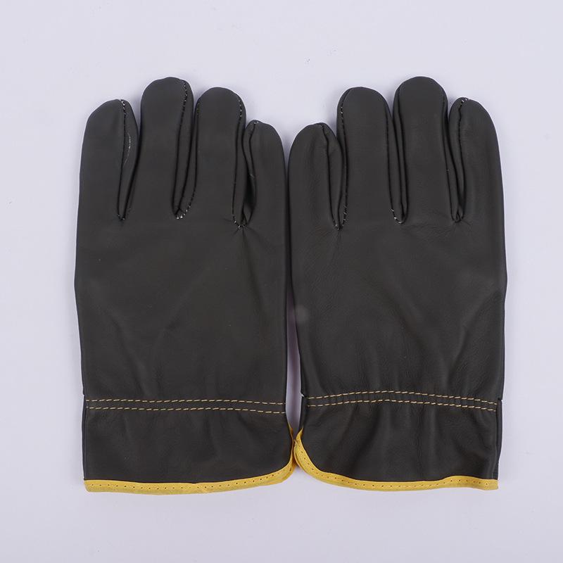 Heat-Resistant Cowhide Leather Welding Gloves - Soft, Wear-Resistant Protection for High-Temperature Handling