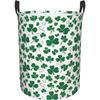 Happy St Patrick's Day Collapsible Circular Laundry Hamper Waterproof Clothes Basket with Handles Foldable Storage for Bedroom